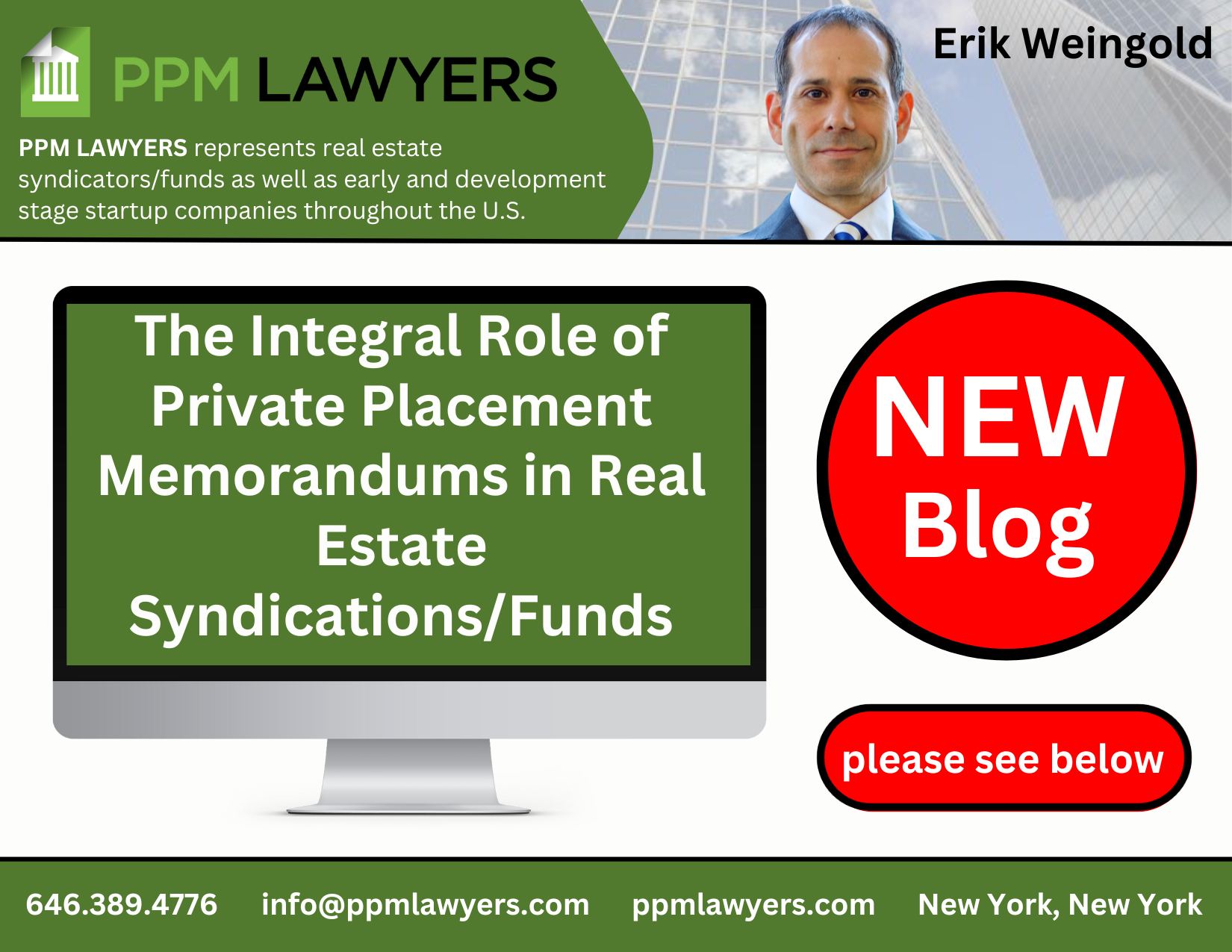 The Integral Role Of Private Placement Memorandums In Real Estate Syndications/Funds