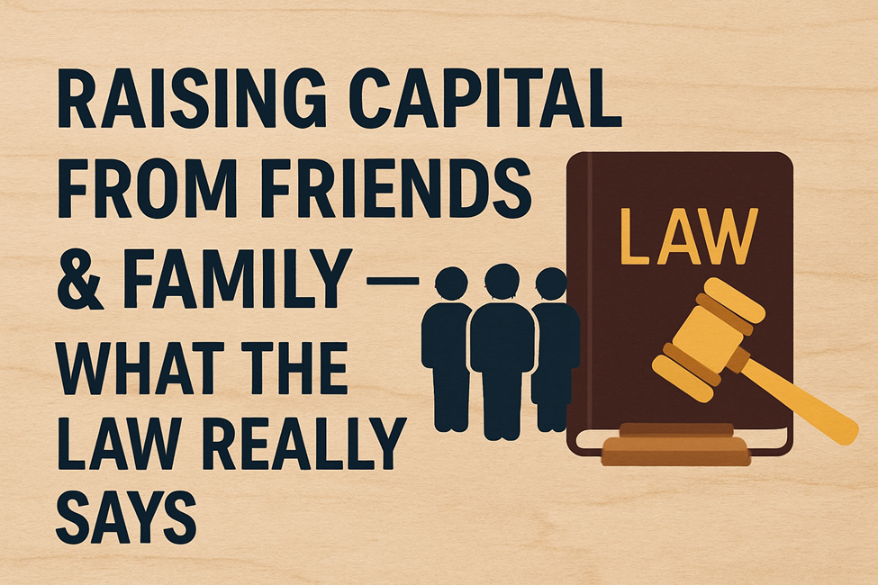 Raising Capital From Friends & Family — What The Law Really Says